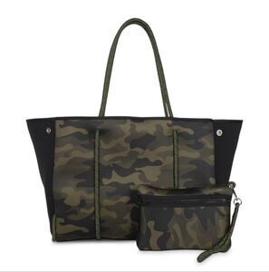 Haute Shore Camouflage Tote Bag with Pouch